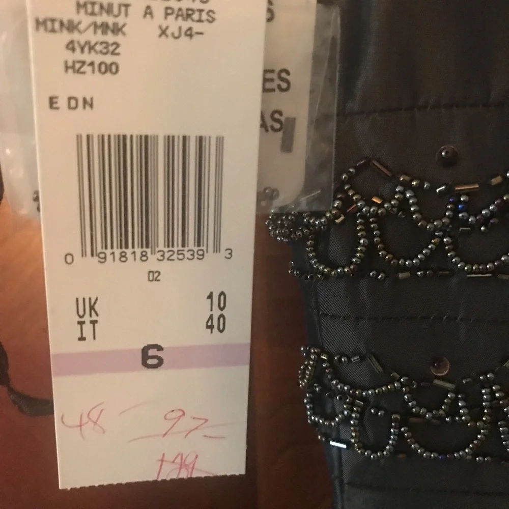 Bronze formal tea length dress - Picture 7 of 8